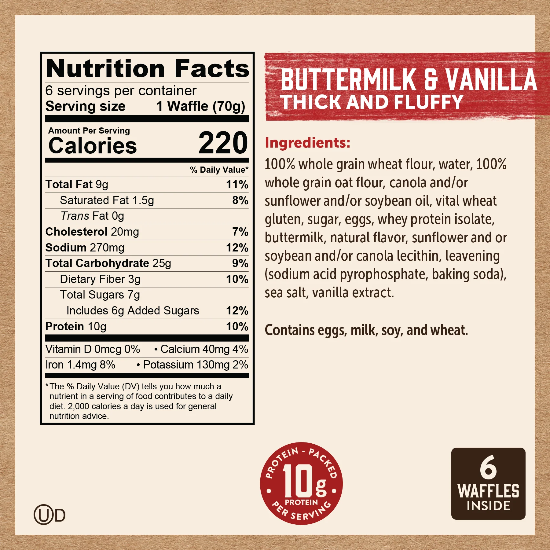 Buttermilk & Vanilla Thick and Fluffy Power Waffles - Image 5