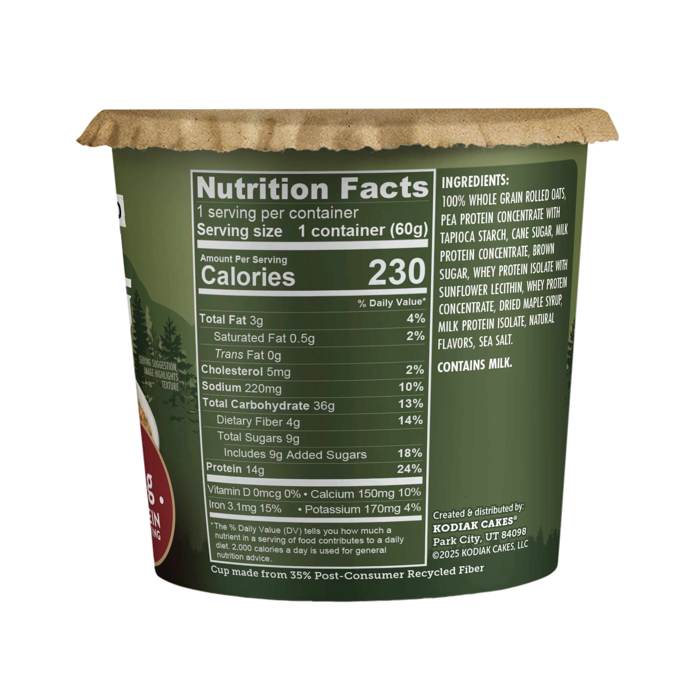 Maple & Brown Sugar Oatmeal Cup - Image 3