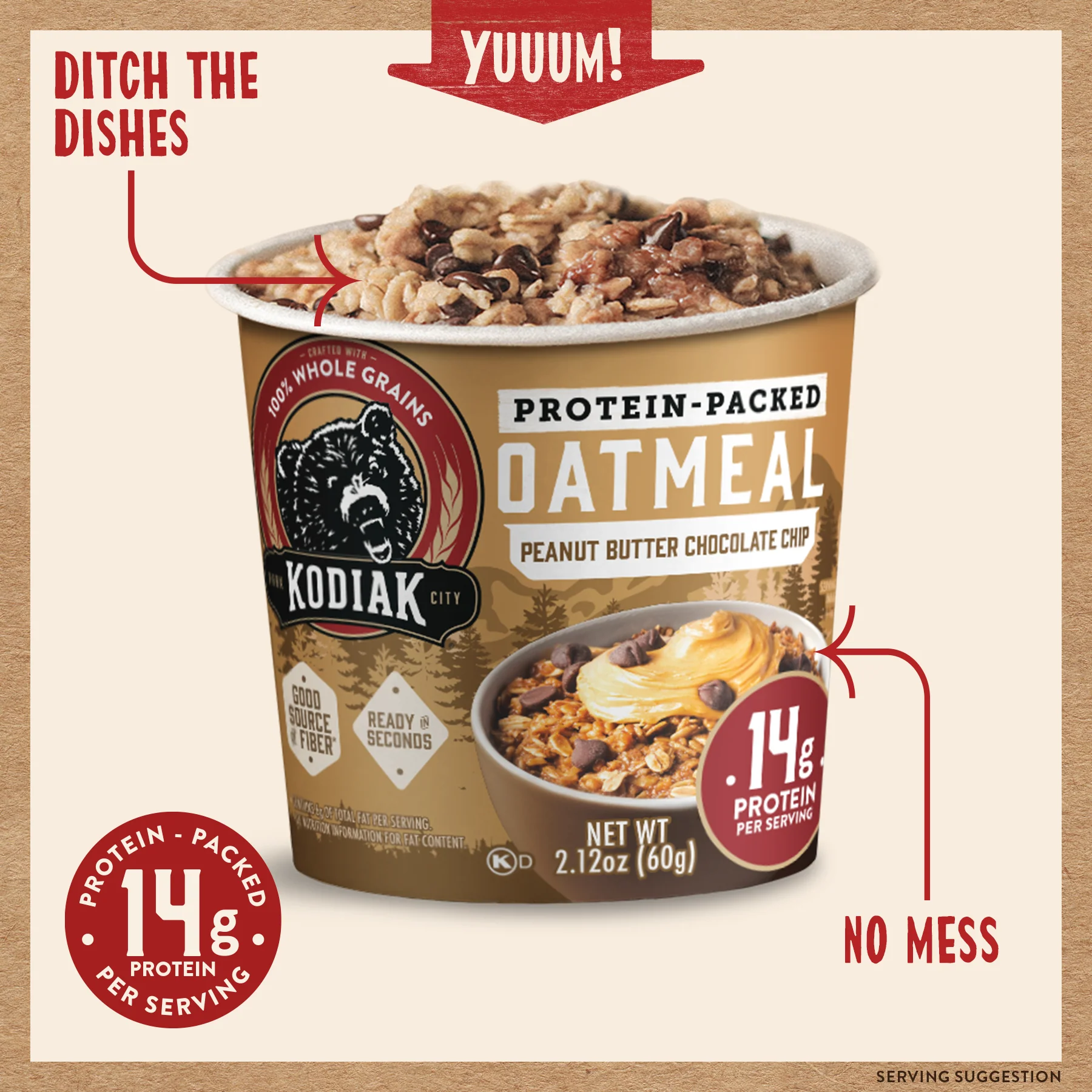 Peanut Butter Chocolate Chip Oatmeal Cup - Image 5